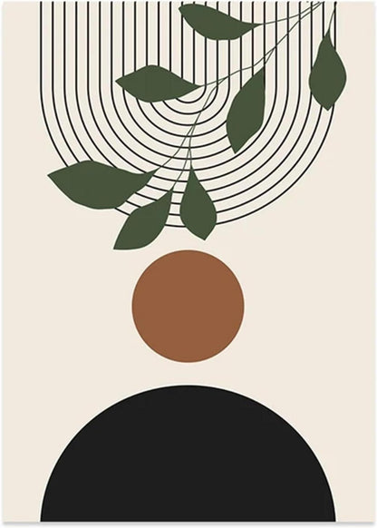 3er Set Moderne Abstrakte Poster ohne Rahmen Wandbilder 50x70cmerset Blaugrün