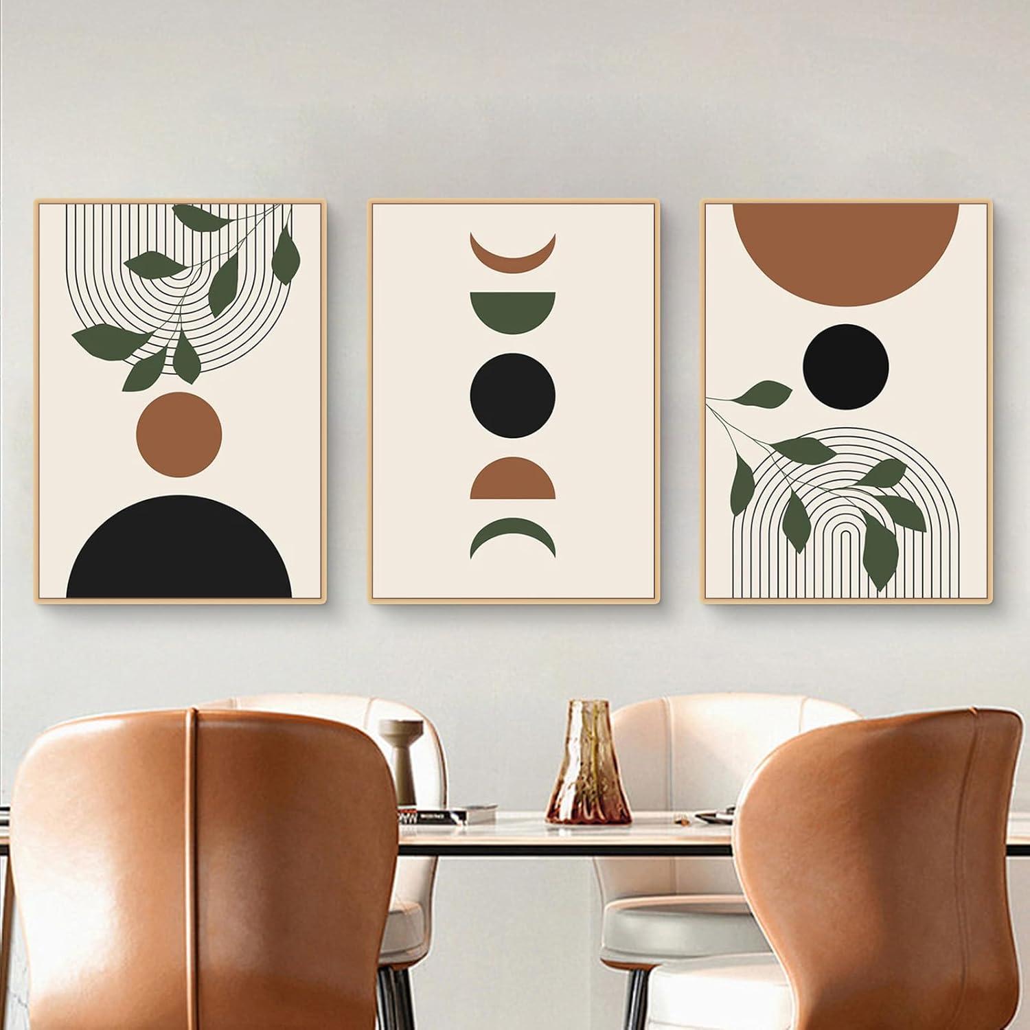 Trayosin Poster Set 3 Stück Abstrakt Kunstdruck Wandbilder