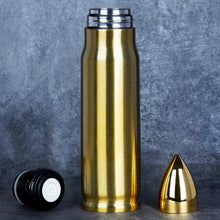 Goldene Edelstahl Thermosflasche 1L für Jäger & Piraten