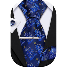 Barry.Wang Weihnachts Krawattenset Festliche Seidenmuster