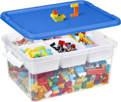 Spielzeugkiste Aufbewahrungsbox Plastik Deckel Stapelbar Kinderzimmer