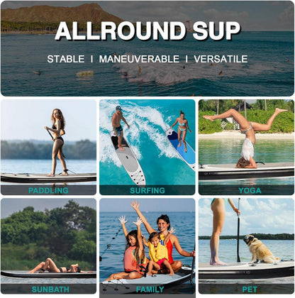 Aufblasbares SUP Board Surfboard mit Sitz & Zubehör 320x82x15cm