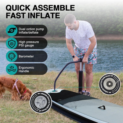 Aufblasbares SUP Board Surfboard mit Sitz & Zubehör 320x82x15cm