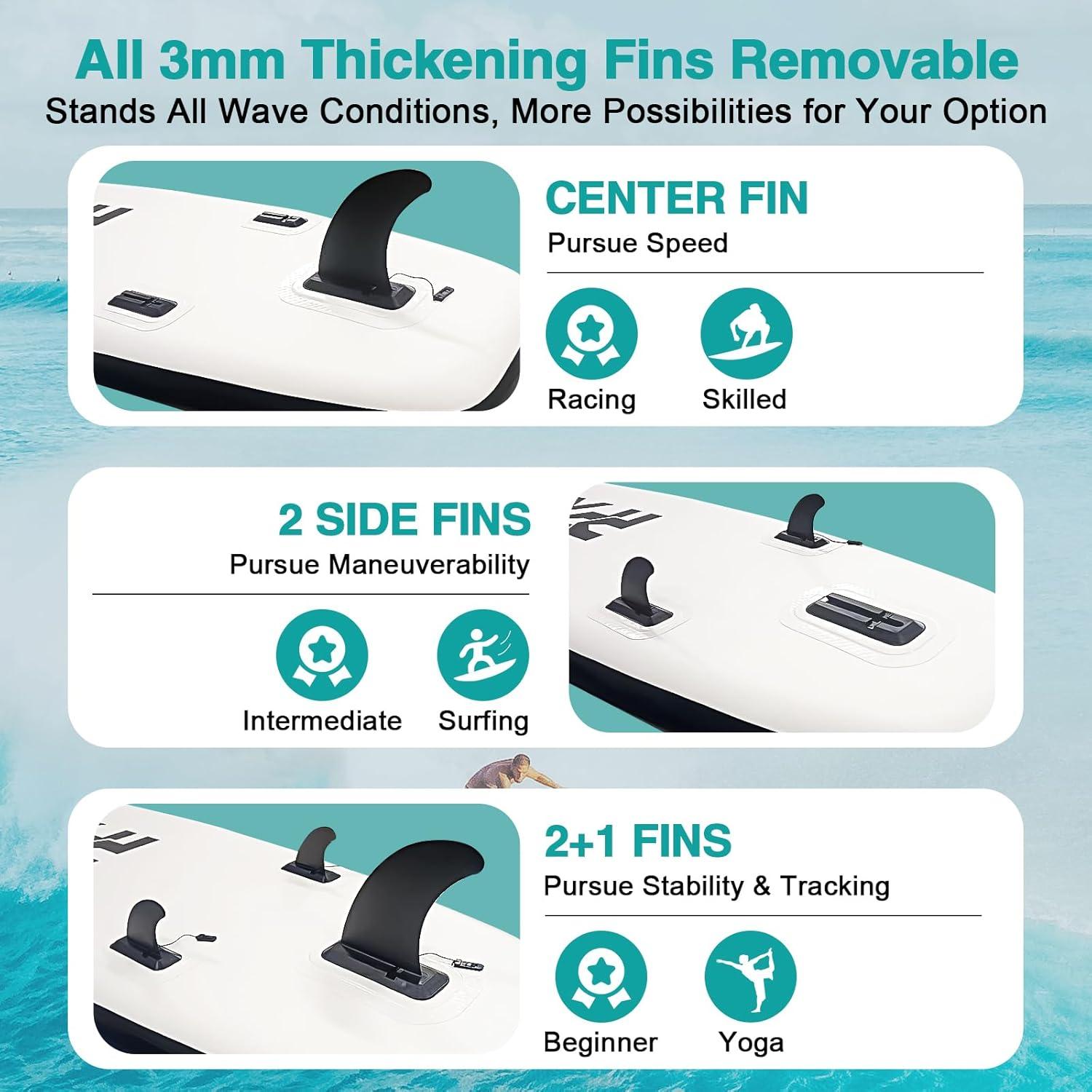 Aufblasbares Stand Up Paddling Board mit Sitz und Zubehör 320x82x15cm