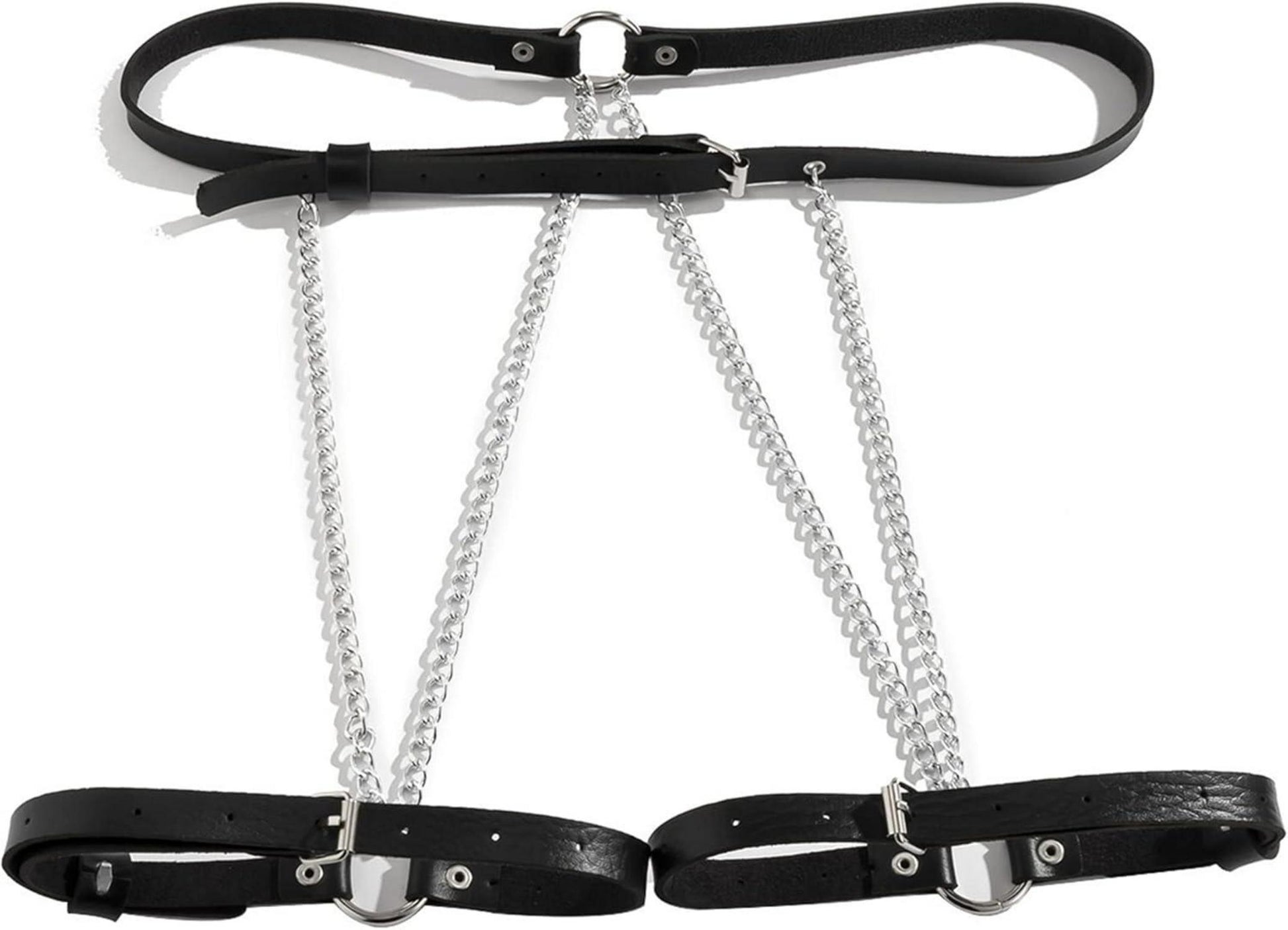 Sexy Damen Leder Harness Strumpfband Gürtel Oberschenkel Strapse Bondage BDSM