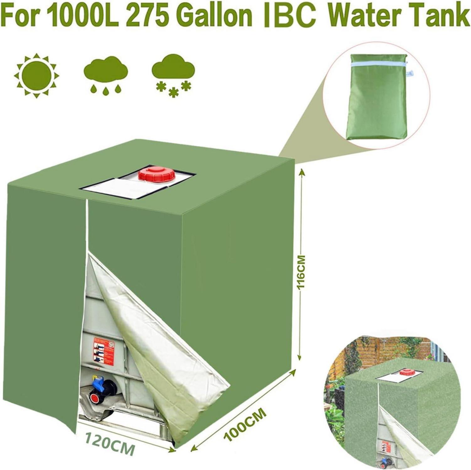 IBC Tank Abdeckung 1000l, Wassertank Schutzhülle Regentonne