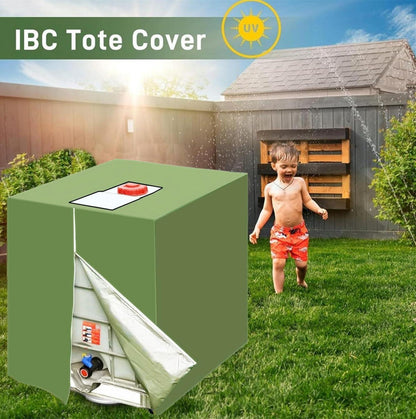 IBC Tank Abdeckung 1000l - Wassertank Schutzhülle Regentonne 1000l