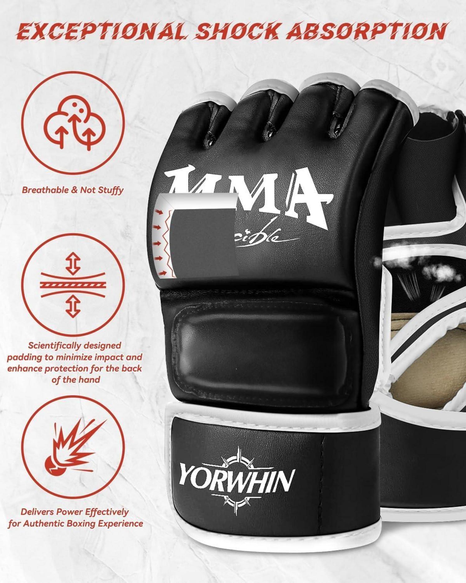 Fingerlose Boxhandschuhe MMA UFC Boxen Kickboxen Sanda Muay Thai