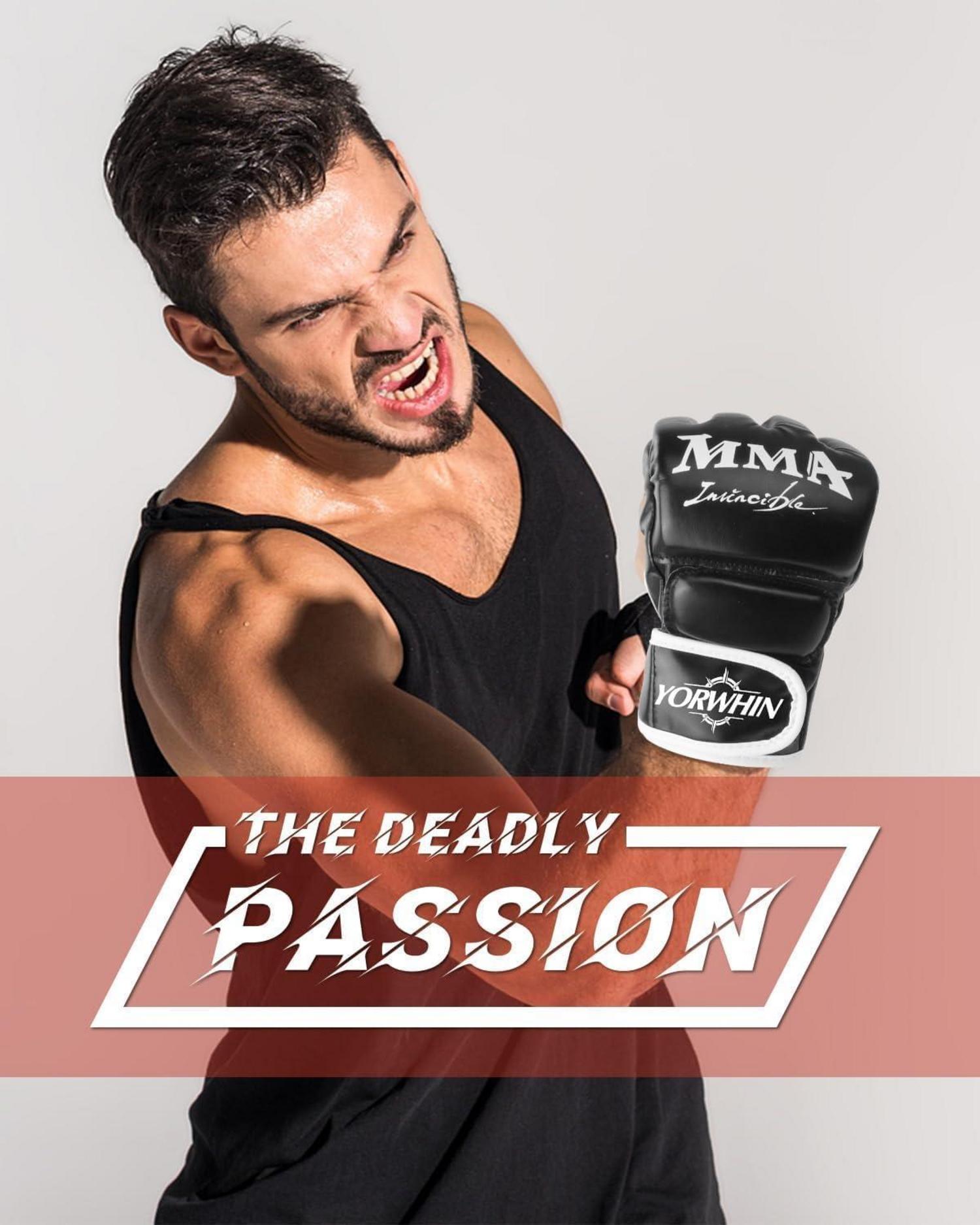 Boxsack-Handschuhe MMA Kickboxhandschuhe Training Erwachsene Teenager