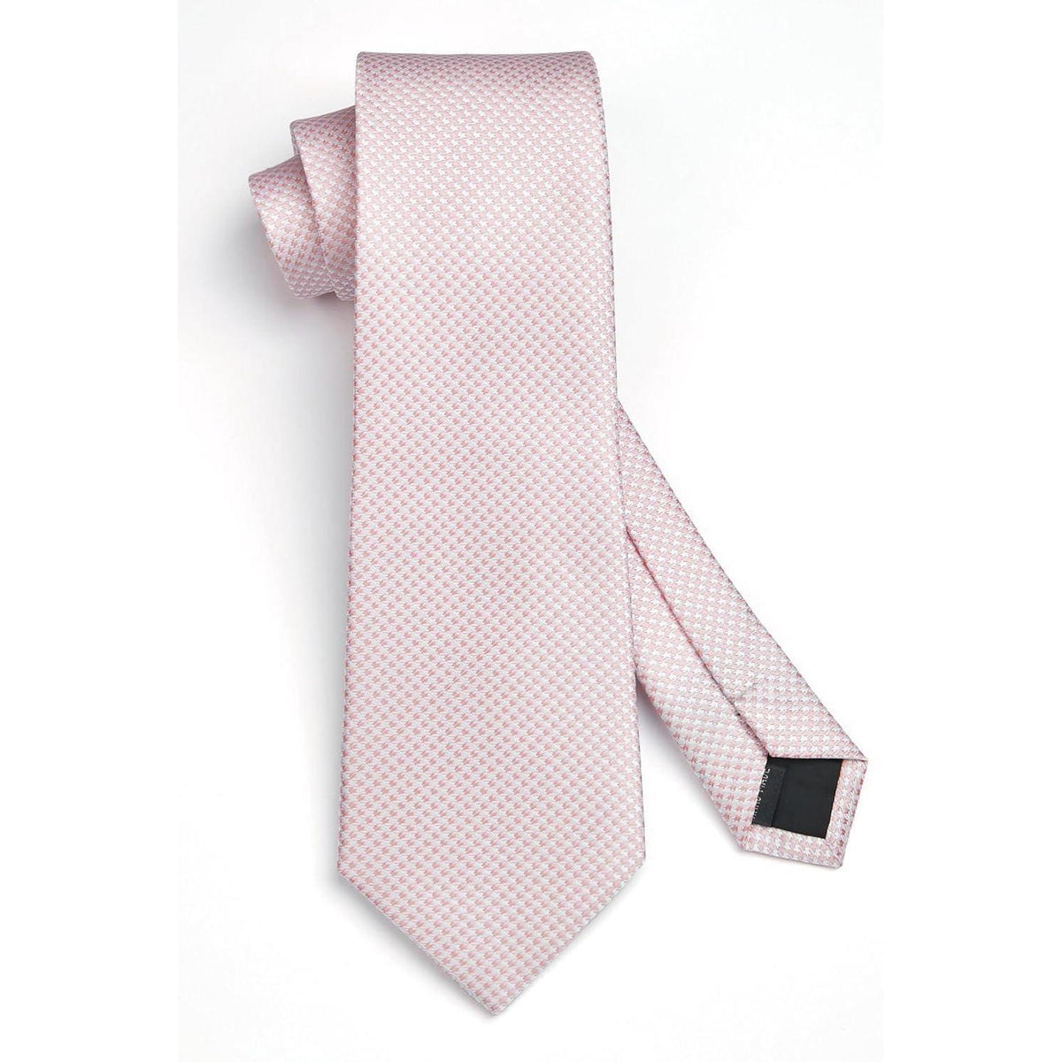 Herren Krawatte & Einstecktuch Set, Rosa, Formell