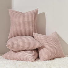 Kissenbezug 40x40 Set 4er Sakura Rosa Kordsamt Kissenhülle