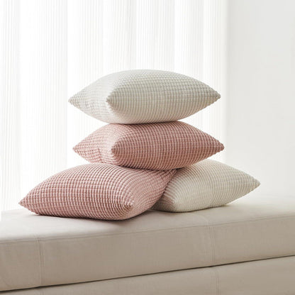 Kissenbezug 40x40 Set 4er Sakura Rosa Kordsamt Kissenhülle