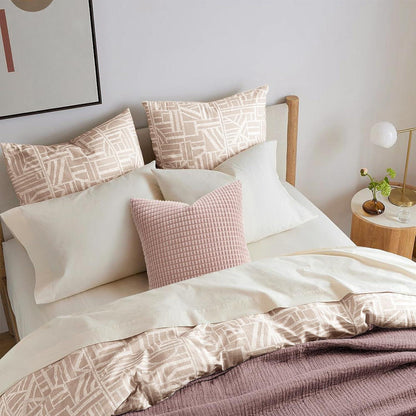 Topfinel Kissenbezug 40x40 Rosa 4er Set Cord Körnig Dekokissenbezug