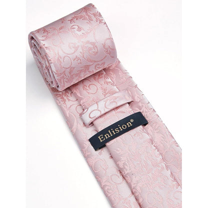 Elegante Herren Krawatte Hochzeit Set Bady-Rosa