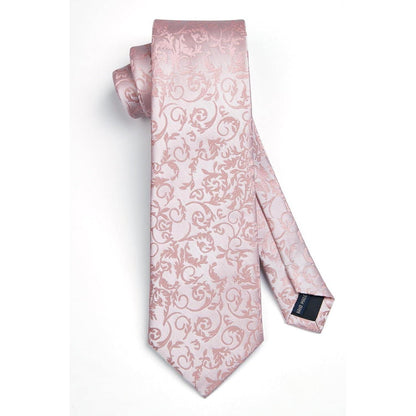 Elegante Herren Krawatte Hochzeit Set Bady-Rosa