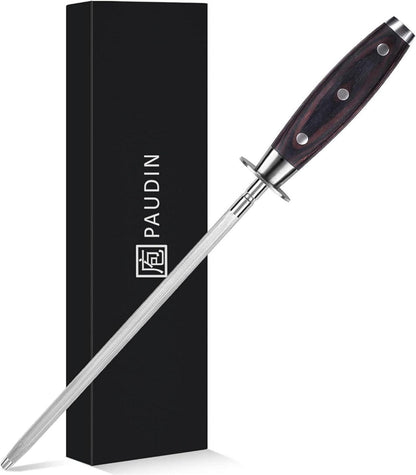 Wetzstahl Profi Messerschärfer gehärteter Spezialstahl mit Holzgriff