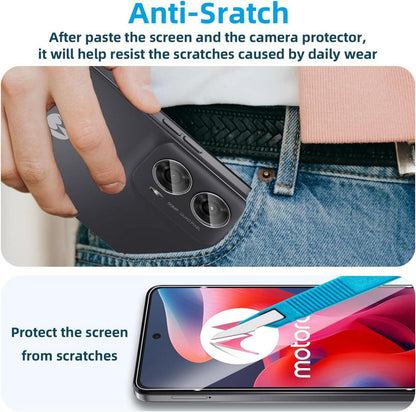 Panzerfolie Motorola MOTO G24 G04 G04S E14, 0.33mm Schutzglas + Kameraschutz