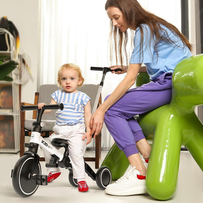 Dreirad Laufrad ab 1 Jahr mit Schubstange und Pedalen