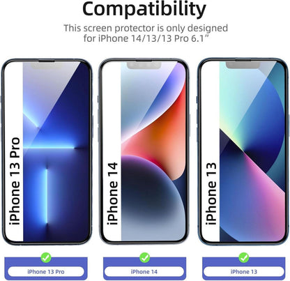 3x NEW'C Panzerglas Displayschutz iPhone 14 13 Pro 6,1 Zoll