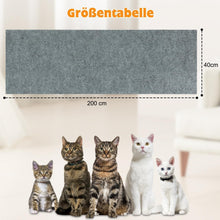 Kratzmatte Katze Selbstklebend 200x40 cm Grau Schutz