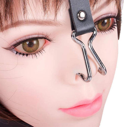 SM Bondage Halsband mit Nasenhaken verstellbar Erotik Sexspielzeug