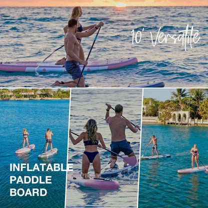 Niphean Stand Up Paddling Board 305cm Aufblasbar SUP Stabil Flossen SetAnfänger & Yoga