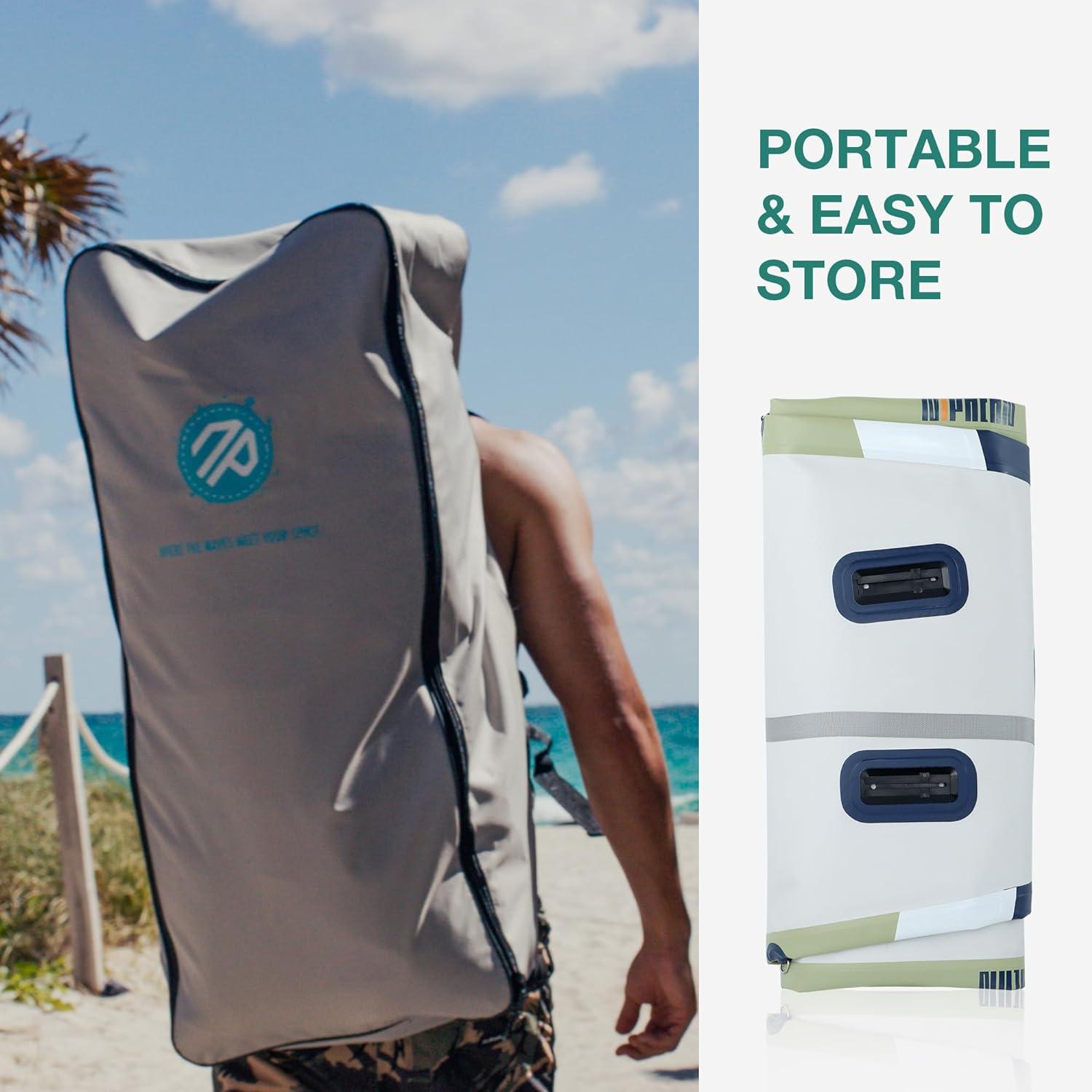 Niphean Stand Up Paddling Board 305cm Aufblasbar SUP Stabil Flossen SetAnfänger & Yoga