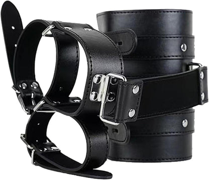 BDSM Spielzeug Set für Frauen - Leder Handfesseln Sex Toys