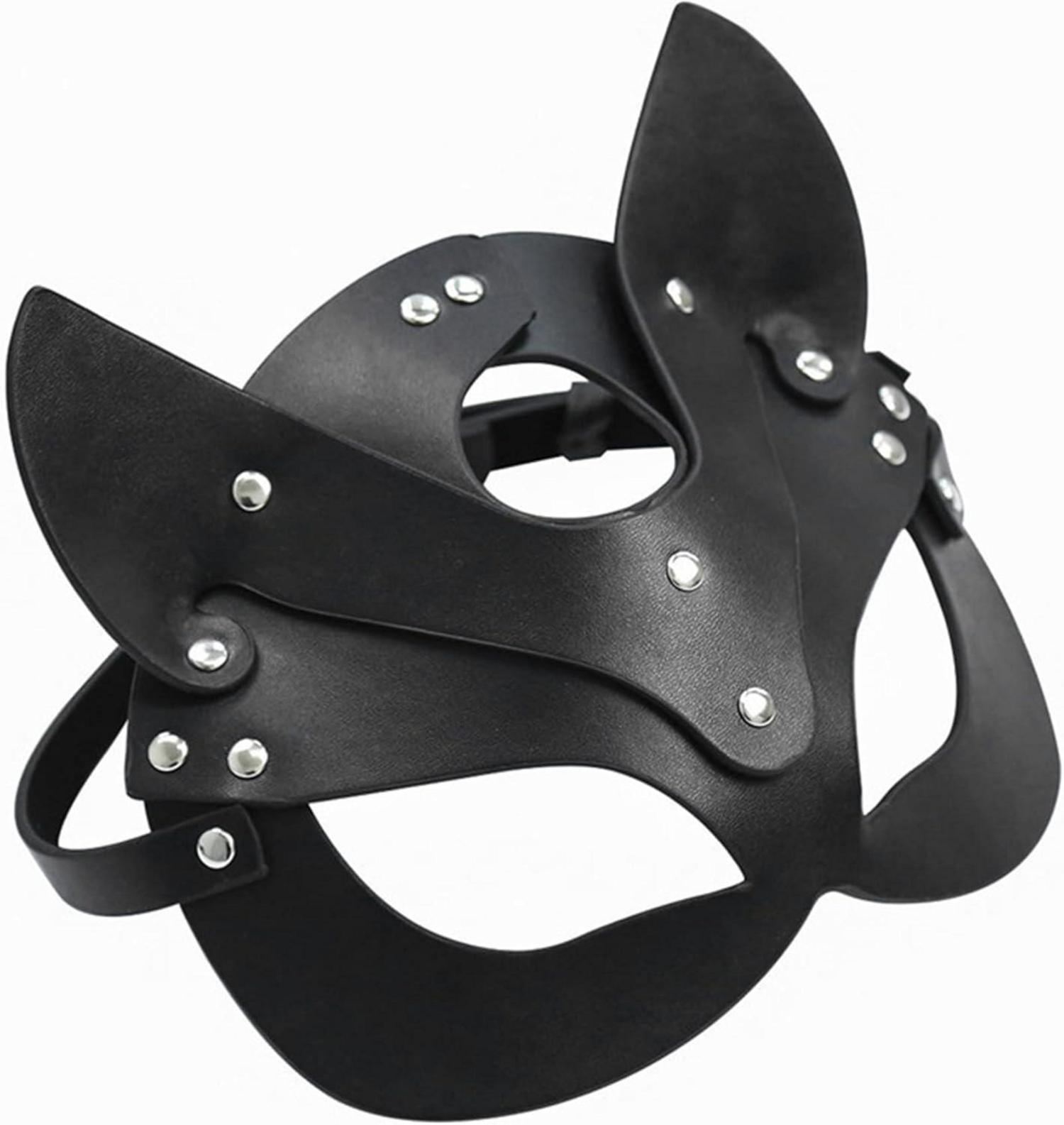Punk Leder Brust Harness Fuchs Maske Gothic BDSM Spielzeug