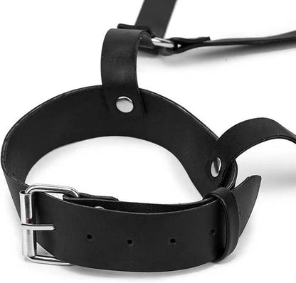 Damen Punk Harness Body Brustgurt mit Fuchs Maske BDSM Fetisch