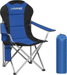 Campingstuhl faltbar klappbar Campingsessel Blau Schwarz