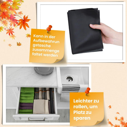 Bastelmatte groß 70x50cm Silikon Rutschfest Antihafte Schwarz