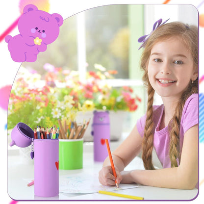 Niedliches Kawaii Federmäppchen aus Silikon für Schülerin