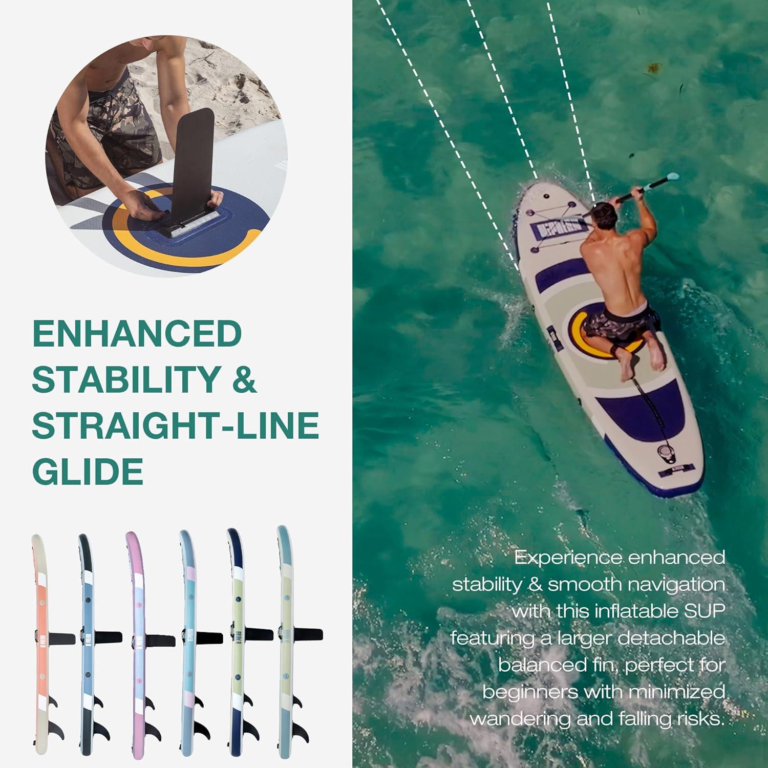 Aufblasbares Stand Up Paddling Board 305cm - SUP Board für Anfänger im Yoga