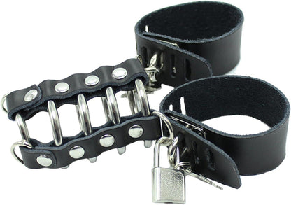 Peniskäfig Cock Cage Leder Keuschheitsgürtel SM BDSM Bondage