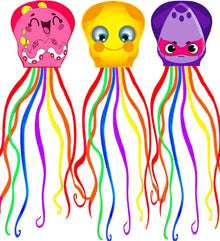 Cartoon Octopus Kite 3 Pack for Kids and Adults, Easy to Fly, Outdoor