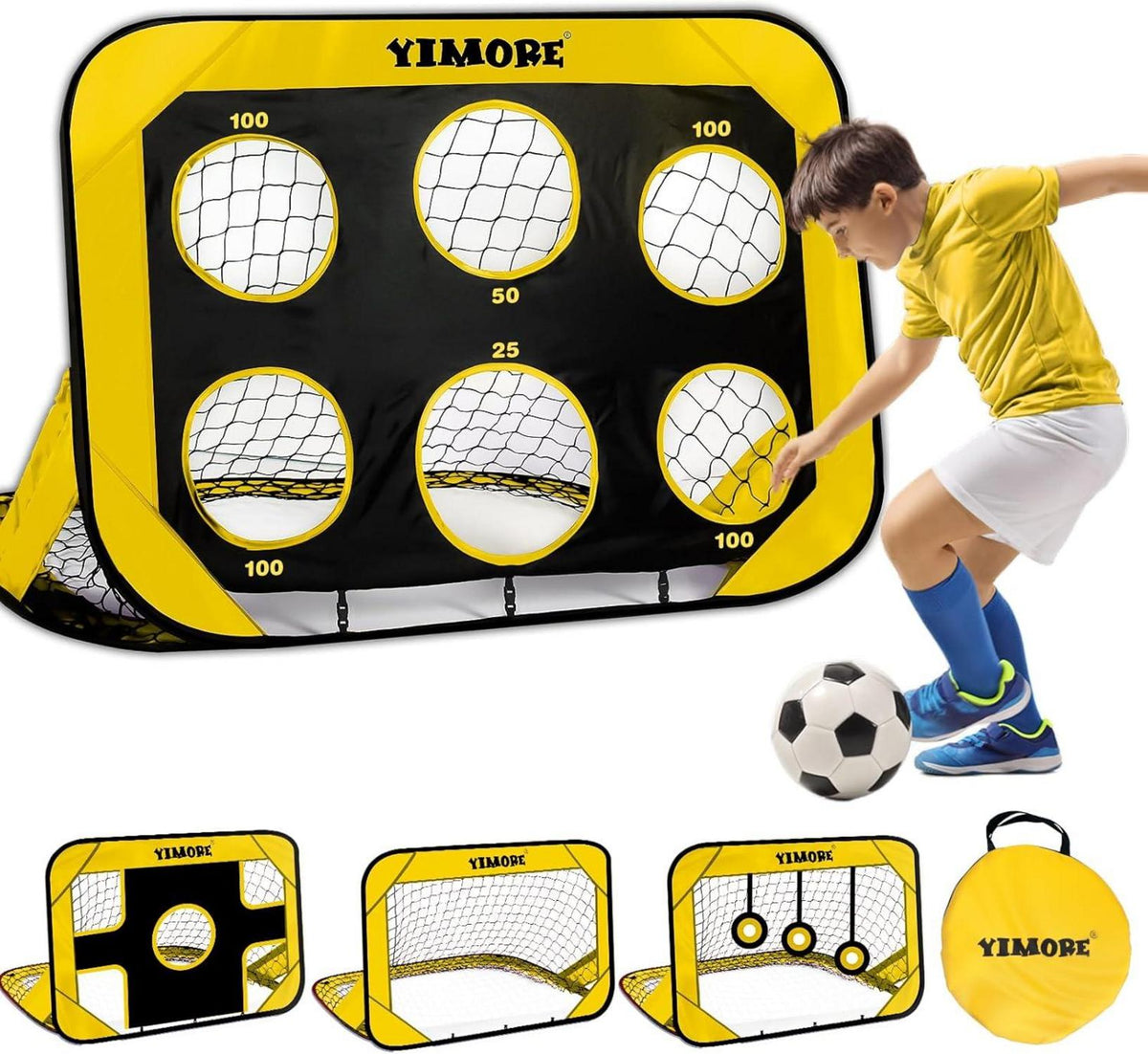 Fussballtor für Kinder 4 Modi Outdoor Indoor Tragetasche