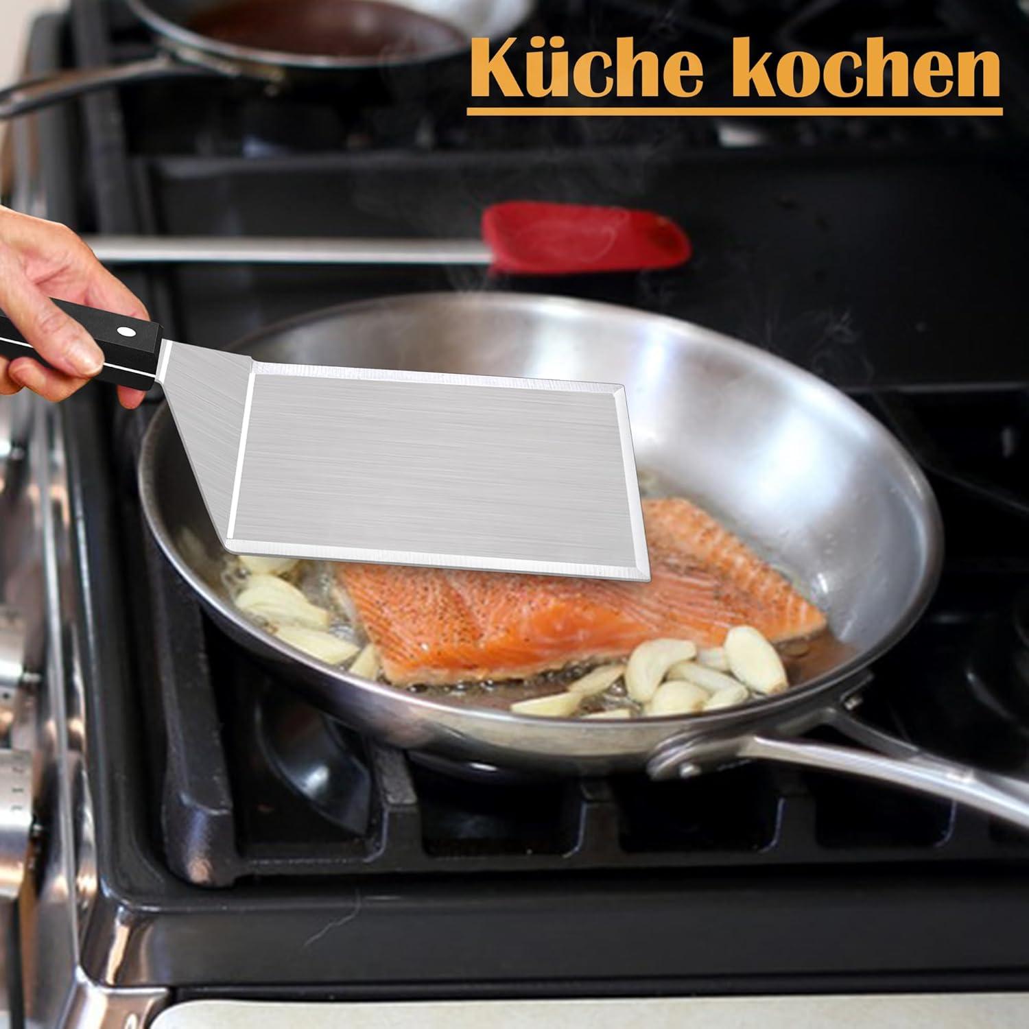 Grillspachtel Edelstahl Plancha Spachtel für Smash Burger BBQ