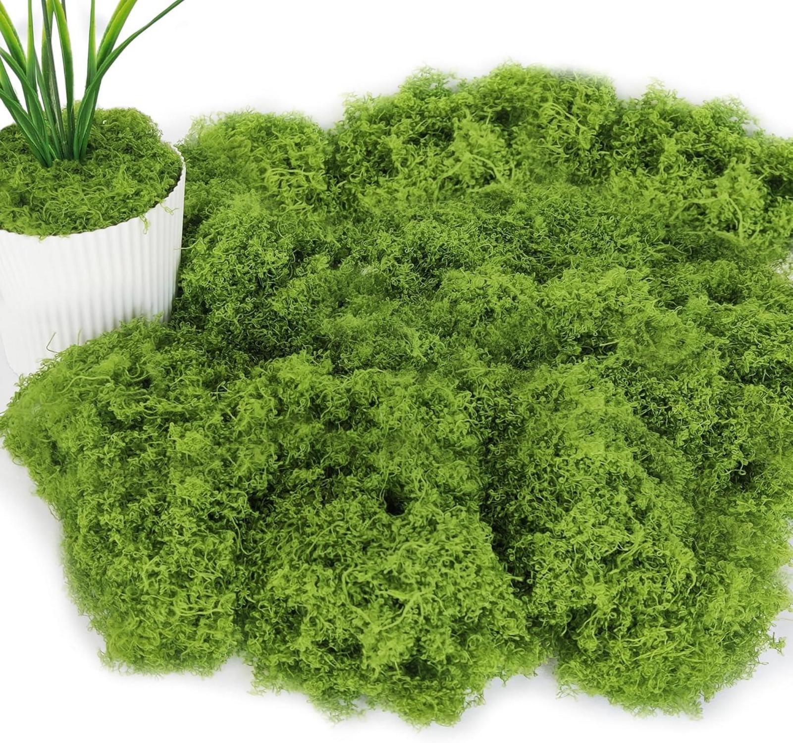 Kunstmoos 150g Deko Basteln Aquarium Modellbau Fake Moos Grün