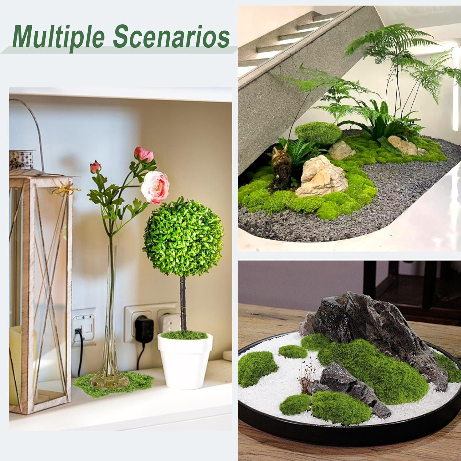 Kunstmoos 150g Deko Basteln Aquarium Modellbau Fake Moos Grün