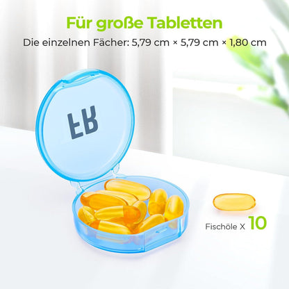 Tablettenbox 7 Tage Große Fächer BPA-frei Ergonomisch