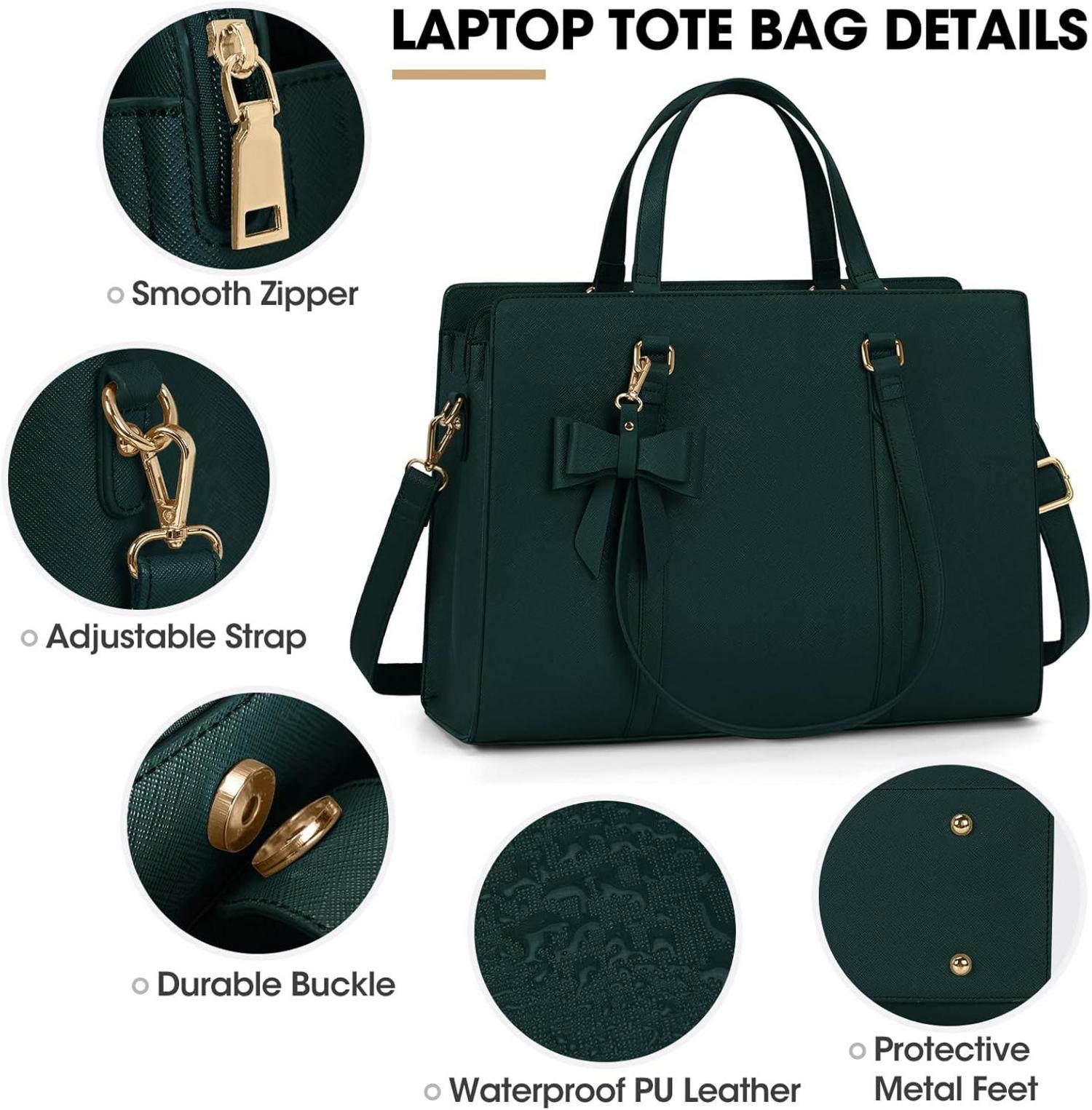 Handtasche Damen Shopper Große Schwarz Laptoptasche PU Leder