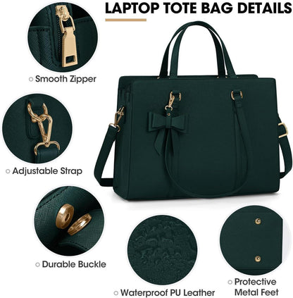 Handtasche Damen Shopper Große Schwarz Laptoptasche PU Leder