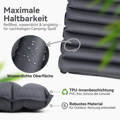 Isomatte Doppel Ultraleicht Camping Luftmatratze Schlafmatte