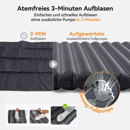 Isomatte Doppel Ultraleicht Camping Luftmatratze Schlafmatte
