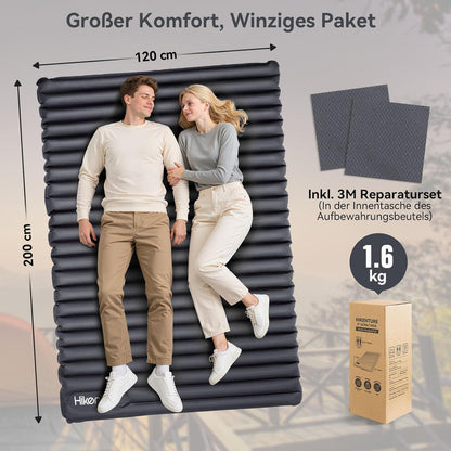 Isomatte Doppel Ultraleicht Camping Luftmatratze Schlafmatte