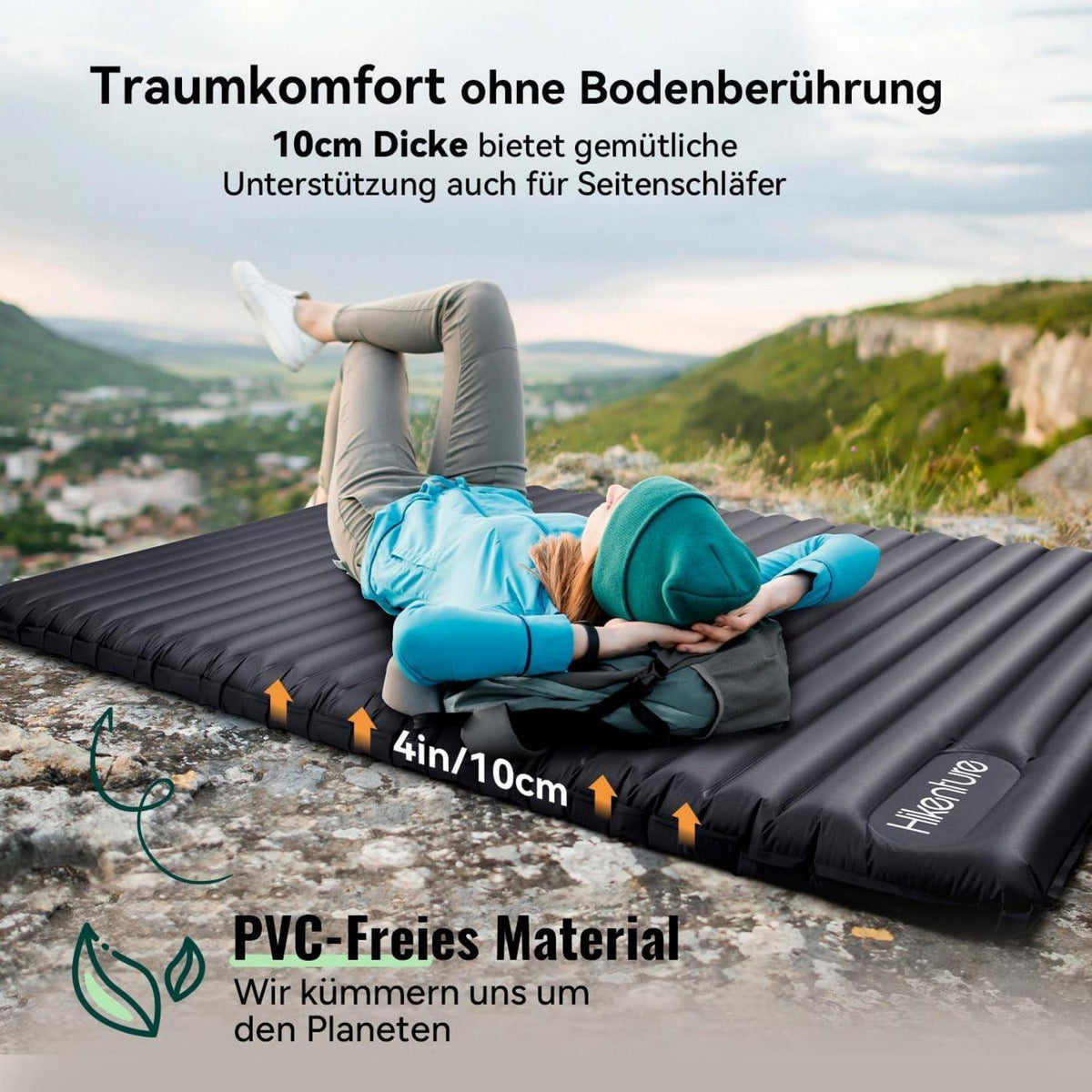 Isomatte Doppel Ultraleicht Camping Luftmatratze Schlafmatte