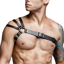 TUYMNI Herren Leder Body Brust Harness verstellbarer
