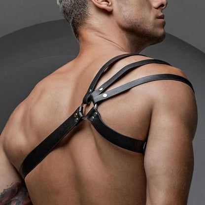 Herren Leder Body Brust Harness Männer Sexy Unterwäsche Fetish BDSM Bondage