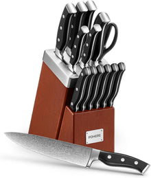 Selbstschärfendes Messerblock Set 14-teilig Edelstahl Ergonomisch